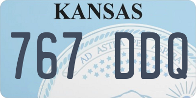 KS license plate 767DDQ
