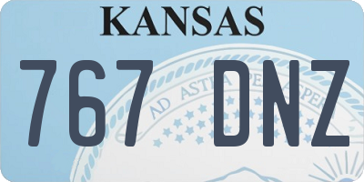 KS license plate 767DNZ