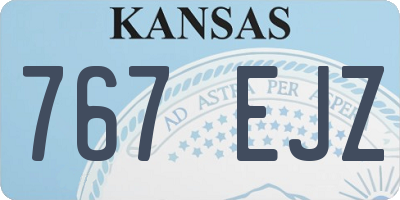 KS license plate 767EJZ
