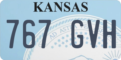 KS license plate 767GVH