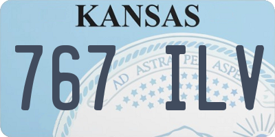 KS license plate 767ILV