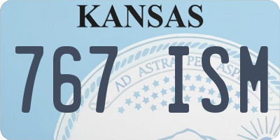 KS license plate 767ISM