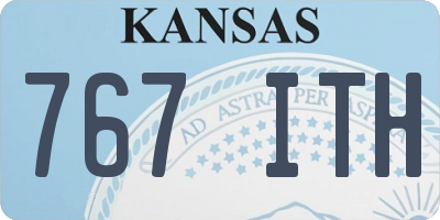KS license plate 767ITH
