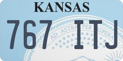 KS license plate 767ITJ