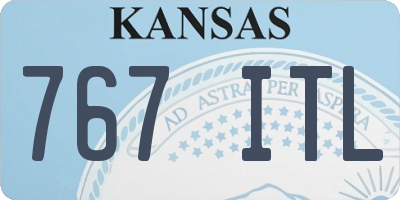 KS license plate 767ITL