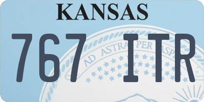 KS license plate 767ITR