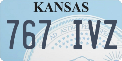KS license plate 767IVZ
