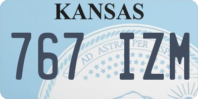 KS license plate 767IZM