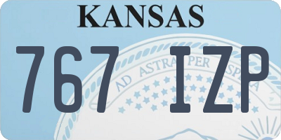 KS license plate 767IZP