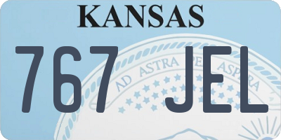 KS license plate 767JEL