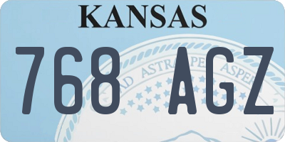 KS license plate 768AGZ
