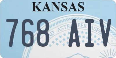 KS license plate 768AIV