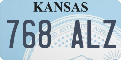 KS license plate 768ALZ