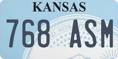 KS license plate 768ASM