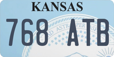 KS license plate 768ATB
