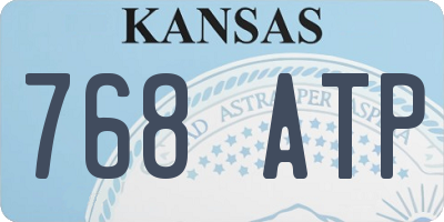 KS license plate 768ATP