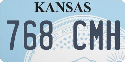 KS license plate 768CMH