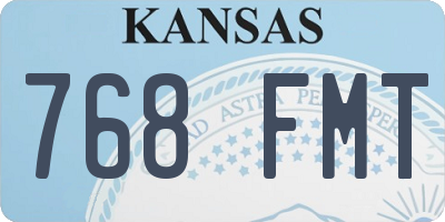 KS license plate 768FMT