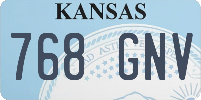 KS license plate 768GNV