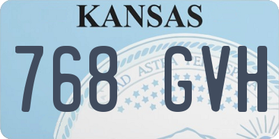 KS license plate 768GVH