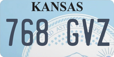 KS license plate 768GVZ