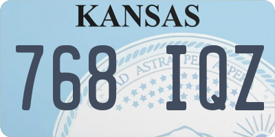 KS license plate 768IQZ