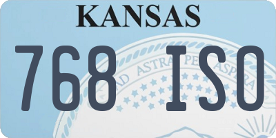 KS license plate 768ISO