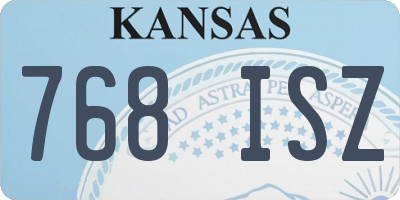 KS license plate 768ISZ