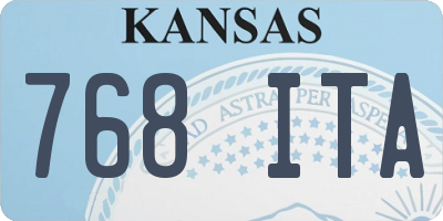 KS license plate 768ITA