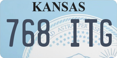 KS license plate 768ITG