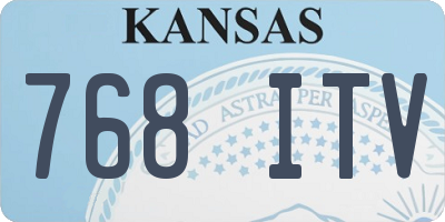 KS license plate 768ITV