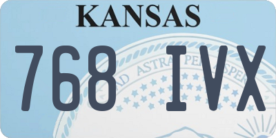 KS license plate 768IVX