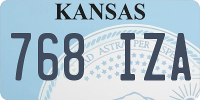 KS license plate 768IZA