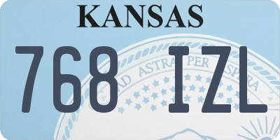KS license plate 768IZL