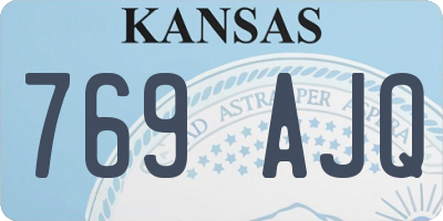 KS license plate 769AJQ