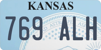 KS license plate 769ALH