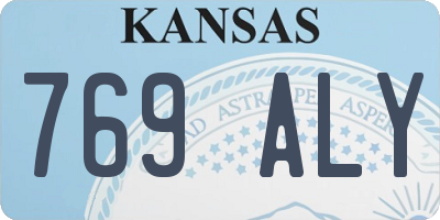 KS license plate 769ALY