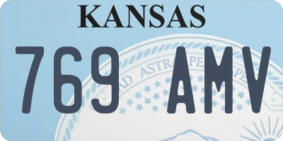 KS license plate 769AMV