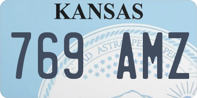 KS license plate 769AMZ