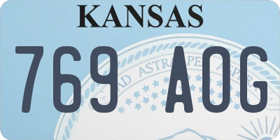 KS license plate 769AOG