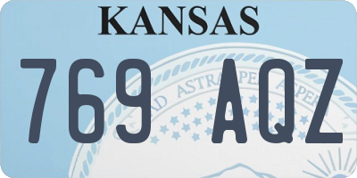 KS license plate 769AQZ