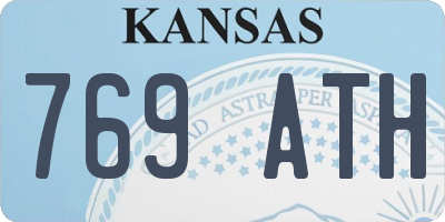 KS license plate 769ATH