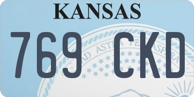 KS license plate 769CKD