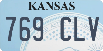 KS license plate 769CLV