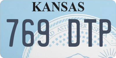 KS license plate 769DTP