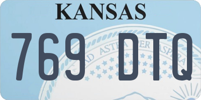 KS license plate 769DTQ