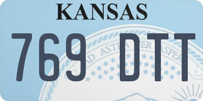 KS license plate 769DTT