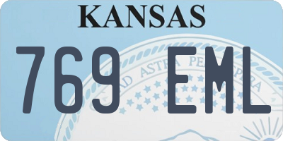KS license plate 769EML