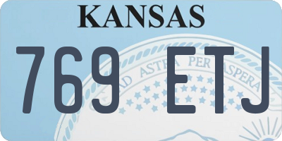 KS license plate 769ETJ