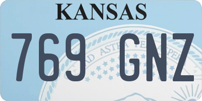 KS license plate 769GNZ